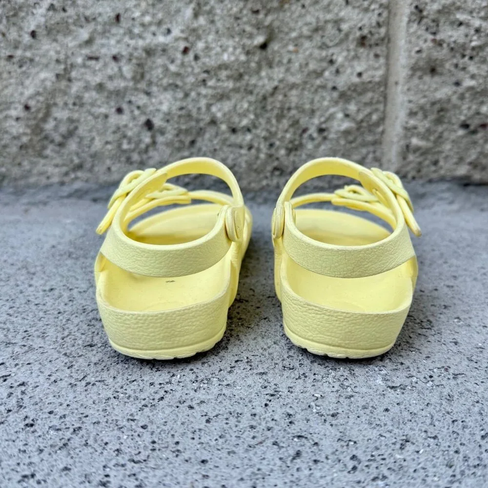 BIRKENSTOCK Rio Sandals Girls 12 30 Yellow EVA Waterproof Toddler Shoes Lemon - Picture 7 of 11